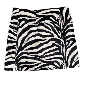 Zebra Print Mini Skirt
